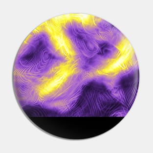 Nonbinary Pride Abstract Fractal Fog Pin