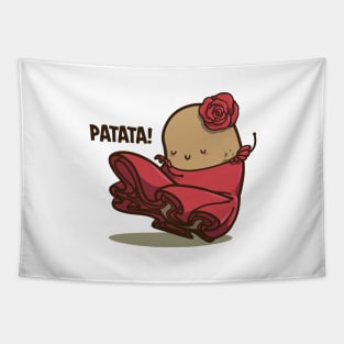 Cute Flamenco Potato Tapestry