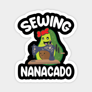 Avocados Hugging Together Happy Sewing Nanacado Grandma Nana Magnet