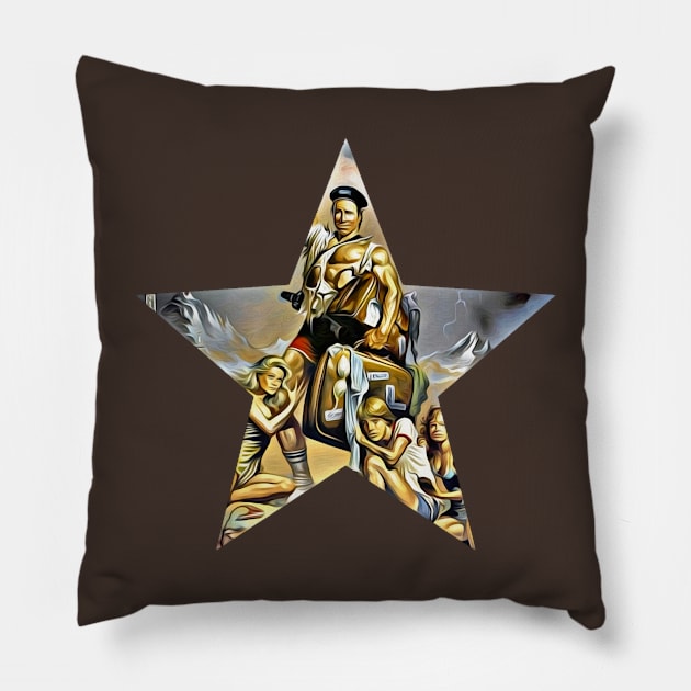 National Lampoons European Vacation Star Pillow by RainbowRetro