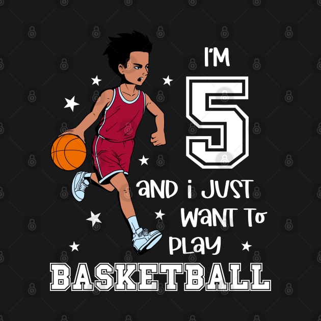 Boy plays basketball - I am 5 by Modern Medieval Design