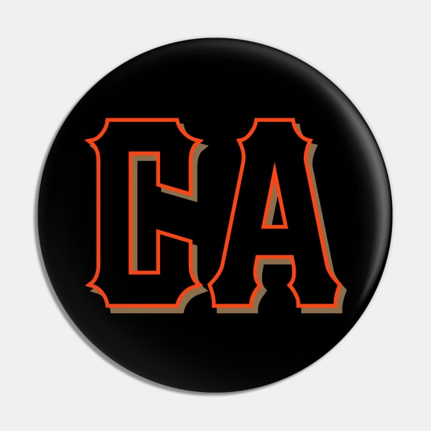 San Francisco 'CA' Baseball Fan T-Shirt: Showcase Your Bay Area Pride with a Bold California Design! Pin by CC0hort