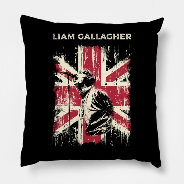 Liam Gallagher Pillow by Yopi