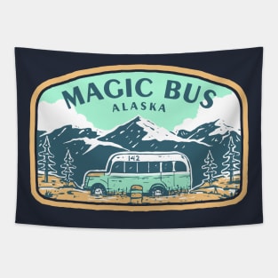 Magic bus alaska Tapestry