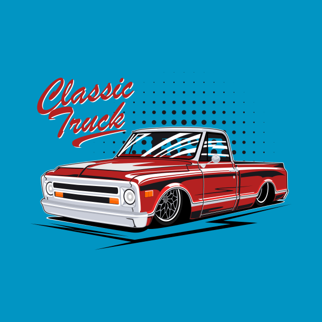 chevy classic truck low ride by masjestudio