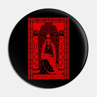The High Priestess - Crimson Tarot Cards Sunweaver Pin