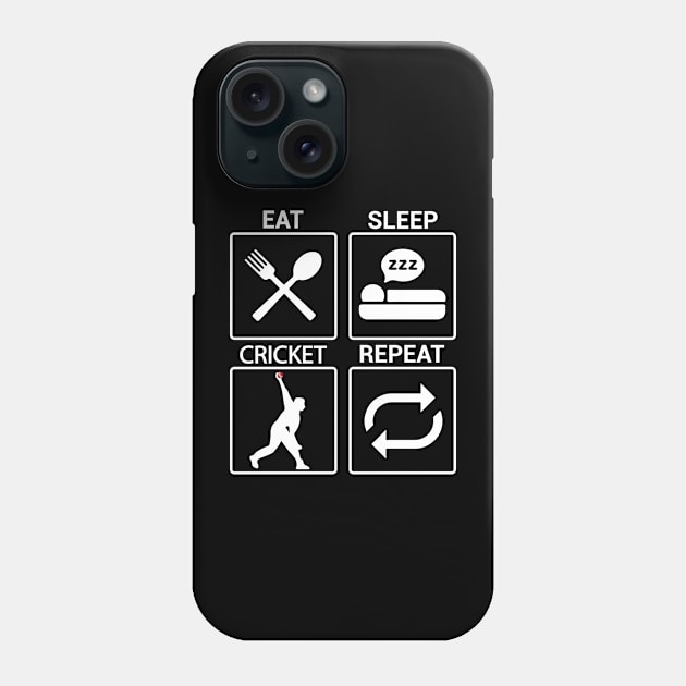 Cricket Evolution Bowler Batsman Player Fans Phone Case by alltheprints