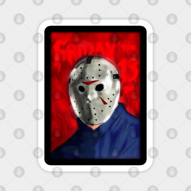 Jason Vorhees Magnet by MikeMeineArts