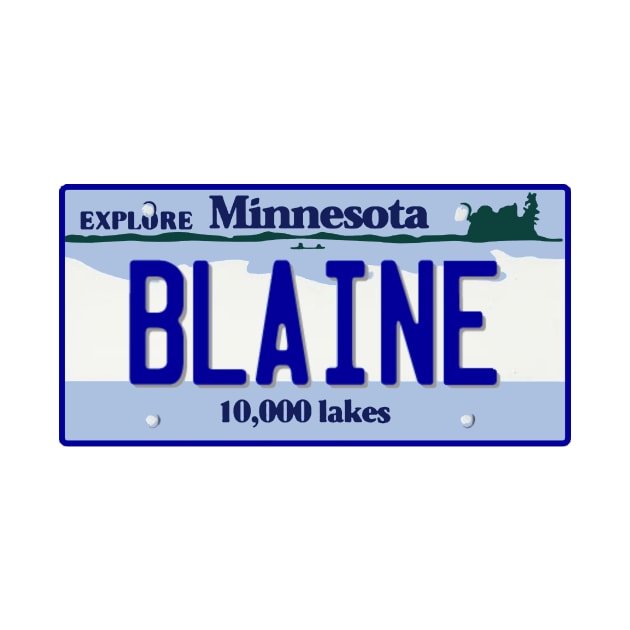 Blaine MN License Plate by zsonn
