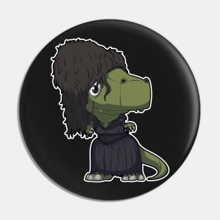 Dino crazy witch Pin