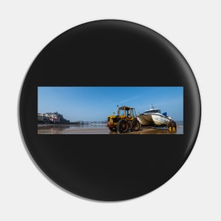 Tractor on the beach Pin