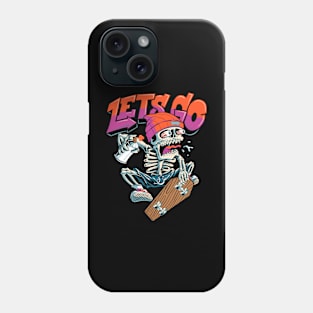 Lets Go Skateboarding Phone Case