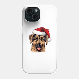 Santa German Shepherd Phone Case