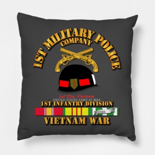 1st MP Company - 1st Inf Div Vietnam w SVC Pillow