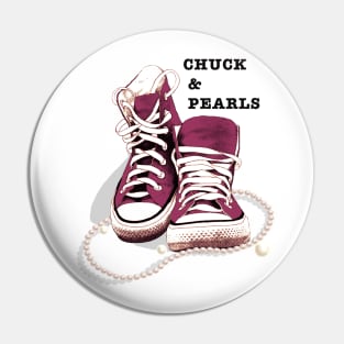 Chuck and Pearls Pin