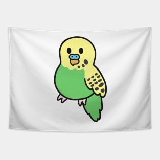 Cute Green Budgie Tapestry