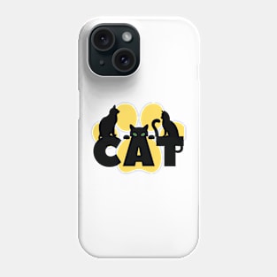 black cat Phone Case