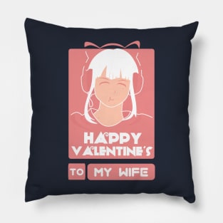 Girls in Happy Valentines Day to My Wife Pillow