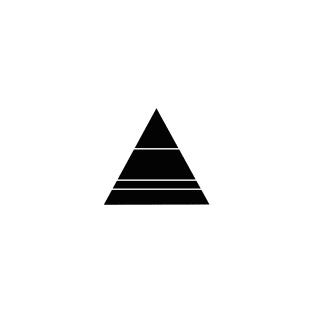 Minimalist Geometric Triangle Art T-Shirt