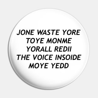 jone waste your time Pin