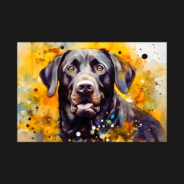 Black Labrador Retriever by The Jumping Cart