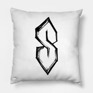 that old school S by Tai's Tees Pillow