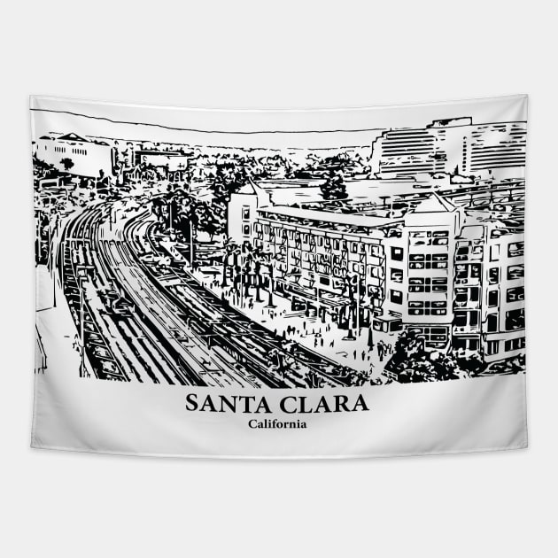 Santa Clara - California Tapestry by Lakeric