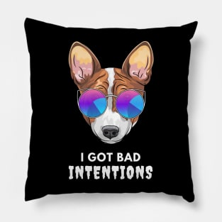 The Dog Bad Intentions Pillow