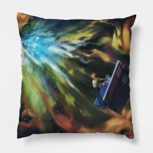 Man on the Edge of Forever Dr. Who Pillow