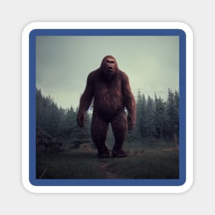 Sasquatch in Nature Magnet