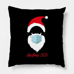 Christmas 2020 Funny Santa Wearing A Mask Pillow