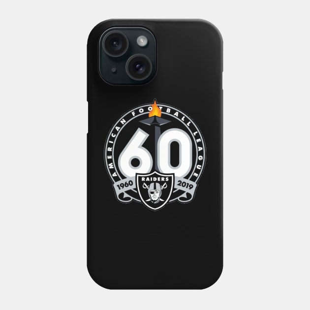 Raiders 60th Anniversary Celebration Phone Case by capognad