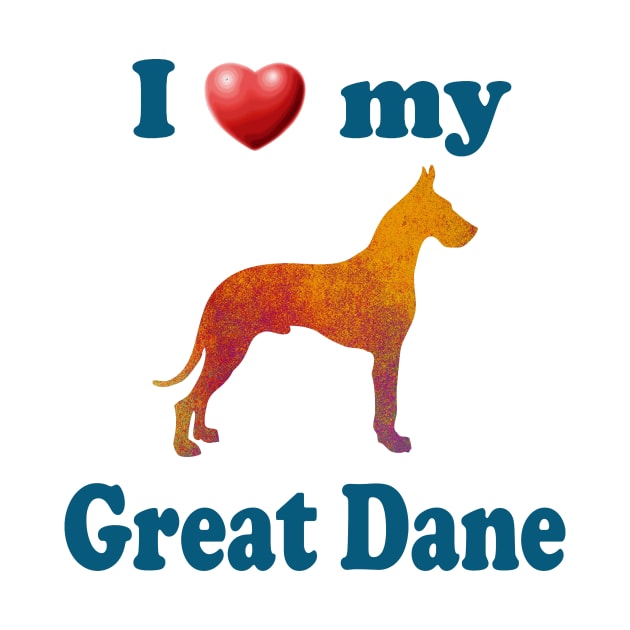 I Love My Great Dane by Naves