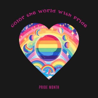 Color the world with pride - Pride Month T-Shirt