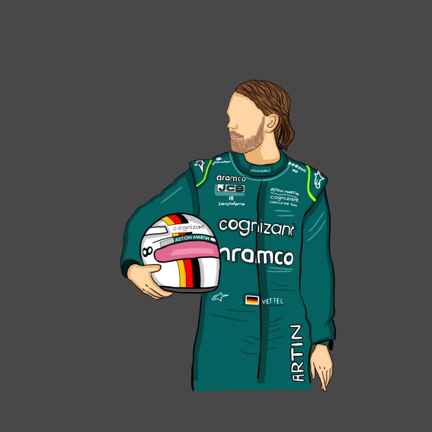 seb vettel by artistbarcagirl