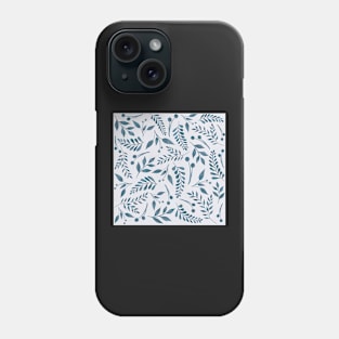 Blue leaves Phone Case