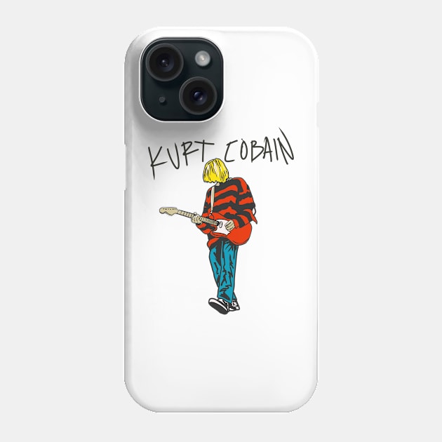 kurt cobain nirvana memorial Phone Case by grimmfrost