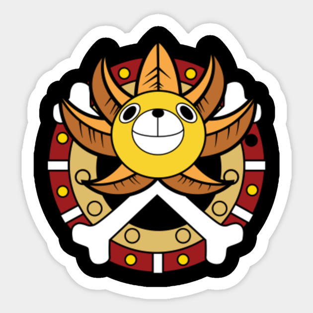 thousand sunny one piece sticker teepublic