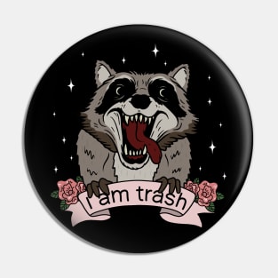 Raccoon - I am trash Pin