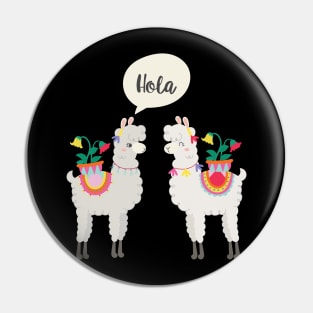 llama couple hola Pin