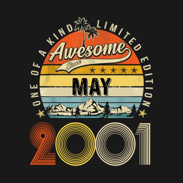 Awesome Since May 2001 Vintage 22nd Birthday by PlumleelaurineArt