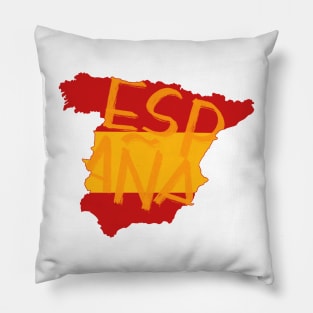 Spain country typography Pillow