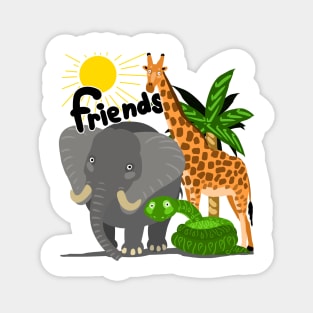 friends funny animals Magnet