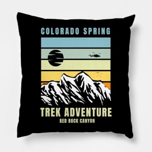 Colorado Spring Trek Adventure Pillow