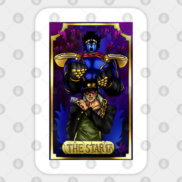 The Star Platinum Jotaro Kujo Sticker Teepublic