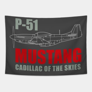 Legendary Wings: P-51 Mustang Roars Again Tapestry