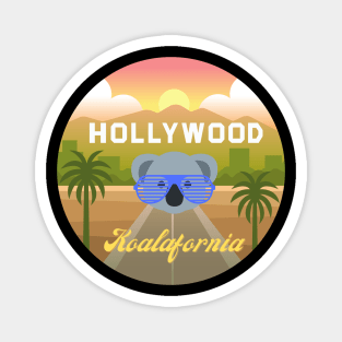 Los Angeles Koalafornia Koala Pun Magnet