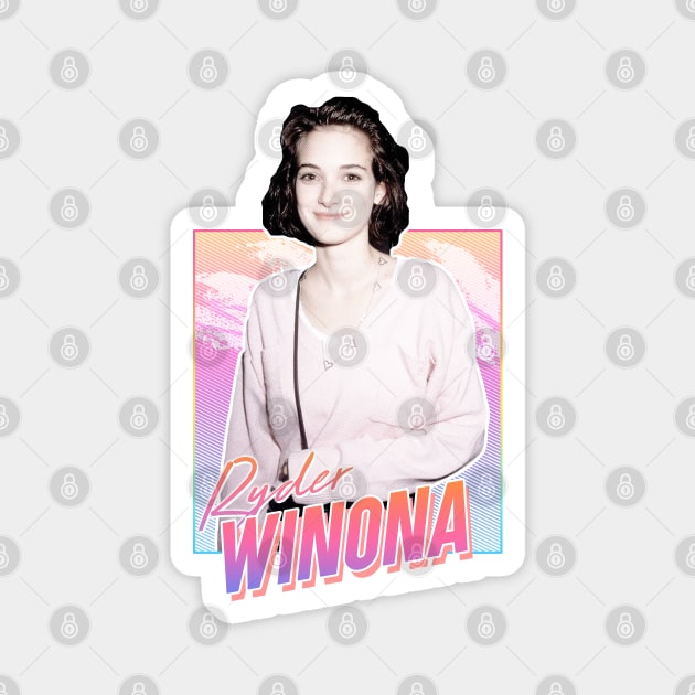 Winona Ryder - Retro Magnet by PiedPiper