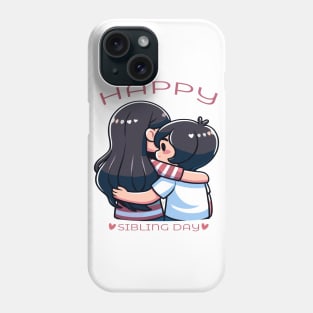 Heartfelt Hug: Celebrating Sibling Love Phone Case