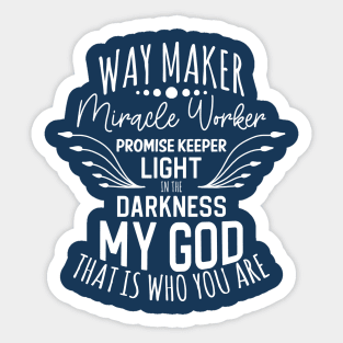 Way Maker Miracle Worker Light in the dark My God- reusable Mylar plastic  Stencil, Sign Stencils